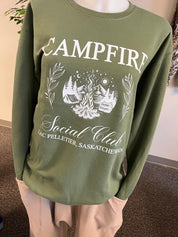 Lac Pelletier Campfire Crewneck Sweatshirt - Blue Sky Fashions & Lingerie