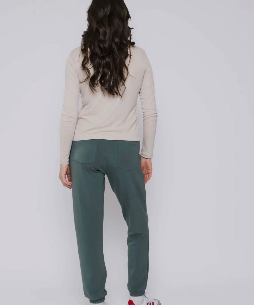 Laina - Luxe Fleece Jogger - Thyme - Blue Sky Fashions & Lingerie