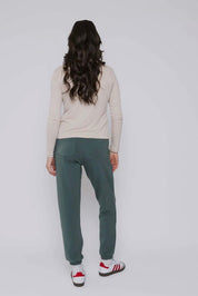 Laina - Luxe Fleece Jogger - Thyme - Blue Sky Fashions & Lingerie