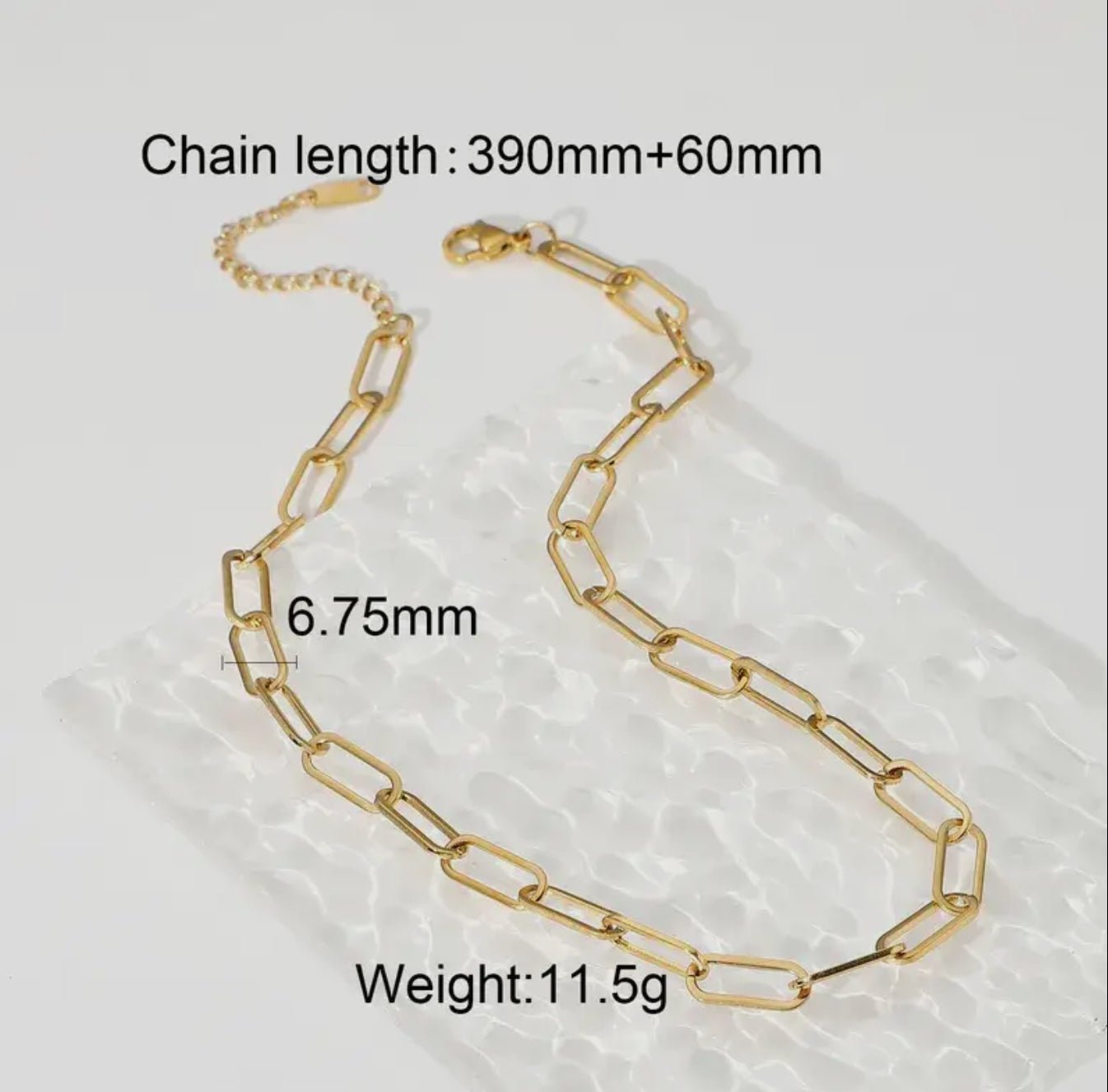 Large Chunky Paperclip Necklace - Blue Sky Fashions & Lingerie