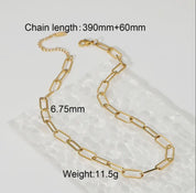 Large Chunky Paperclip Necklace - Blue Sky Fashions & Lingerie