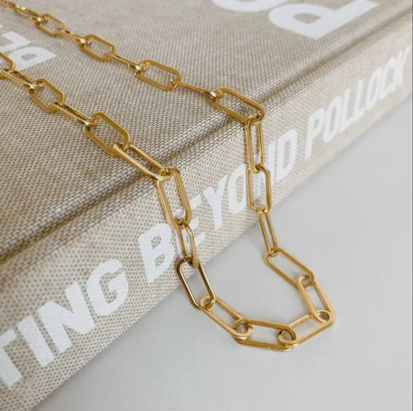 Large Chunky Paperclip Necklace - Blue Sky Fashions & Lingerie