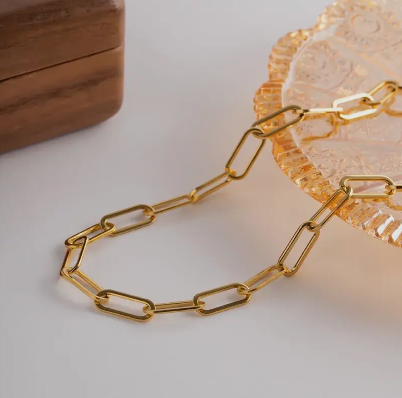 Large Chunky Paperclip Necklace - Blue Sky Fashions & Lingerie