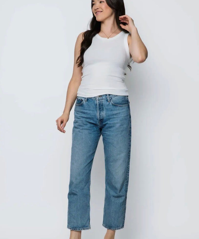 Leanne Crewneck tank by Orb - bright white - Blue Sky Fashions & Lingerie