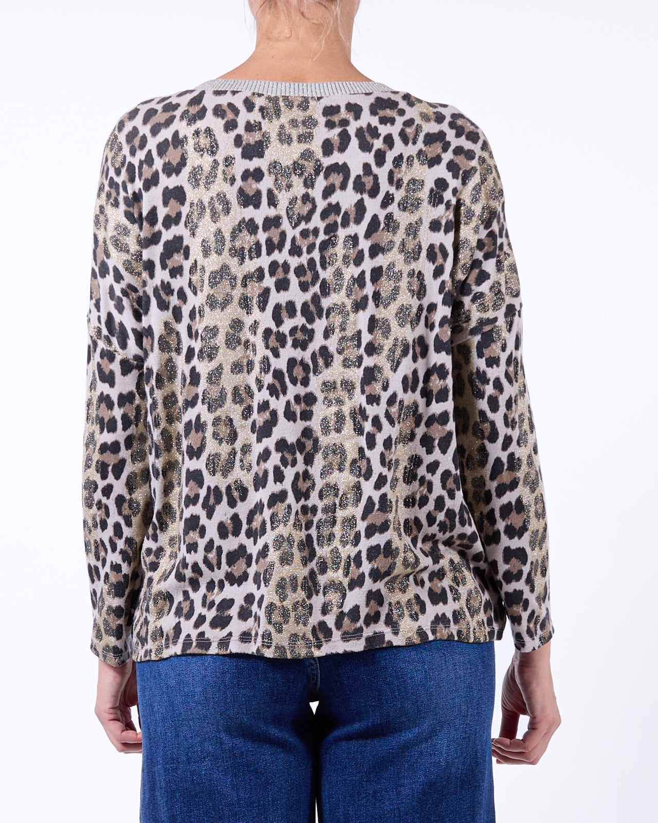 Leapard print Vneck sweater - Blue Sky Fashions & Lingerie