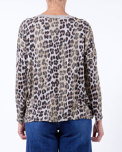Leapard print Vneck sweater - Blue Sky Fashions & Lingerie