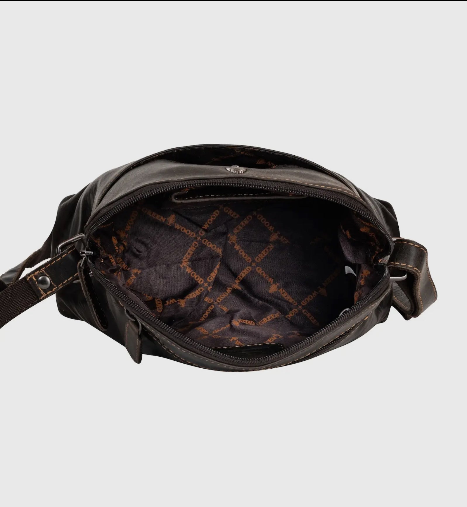 LEATHER SHOULDER BAG - HONEY in brown - Blue Sky Fashions & Lingerie