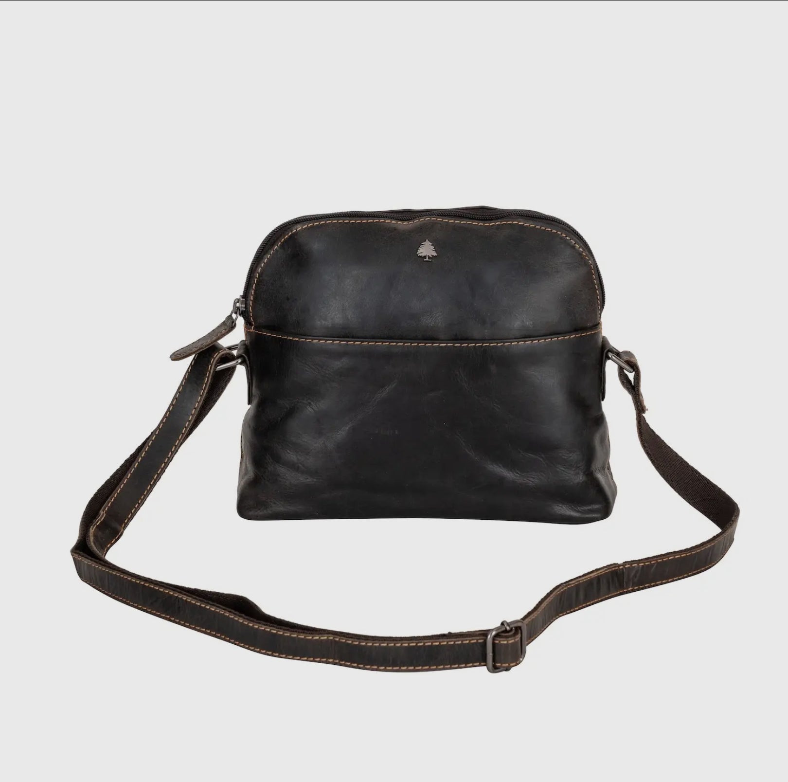 LEATHER SHOULDER BAG - HONEY in brown - Blue Sky Fashions & Lingerie