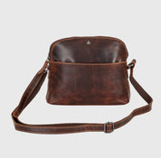 LEATHER SHOULDER BAG - HONEY in Sandal - Blue Sky Fashions & Lingerie