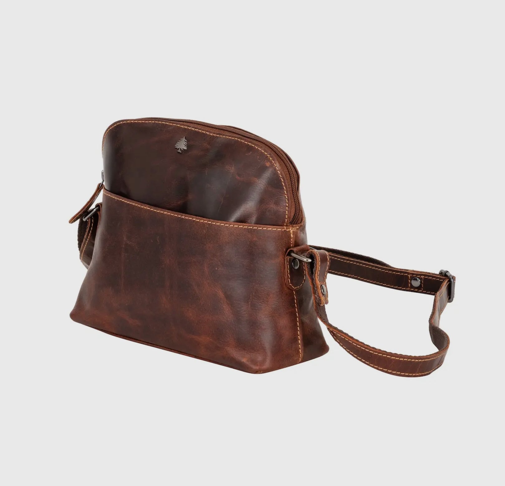 LEATHER SHOULDER BAG - HONEY in Sandal - Blue Sky Fashions & Lingerie