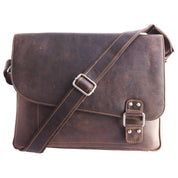 LEATHER SHOULDER BAG - MARTIN BROWN - Blue Sky Fashions & Lingerie