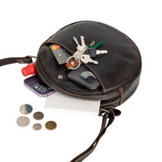 LEATHER SHOULDER BAG - SANDY in brown - Blue Sky Fashions & Lingerie