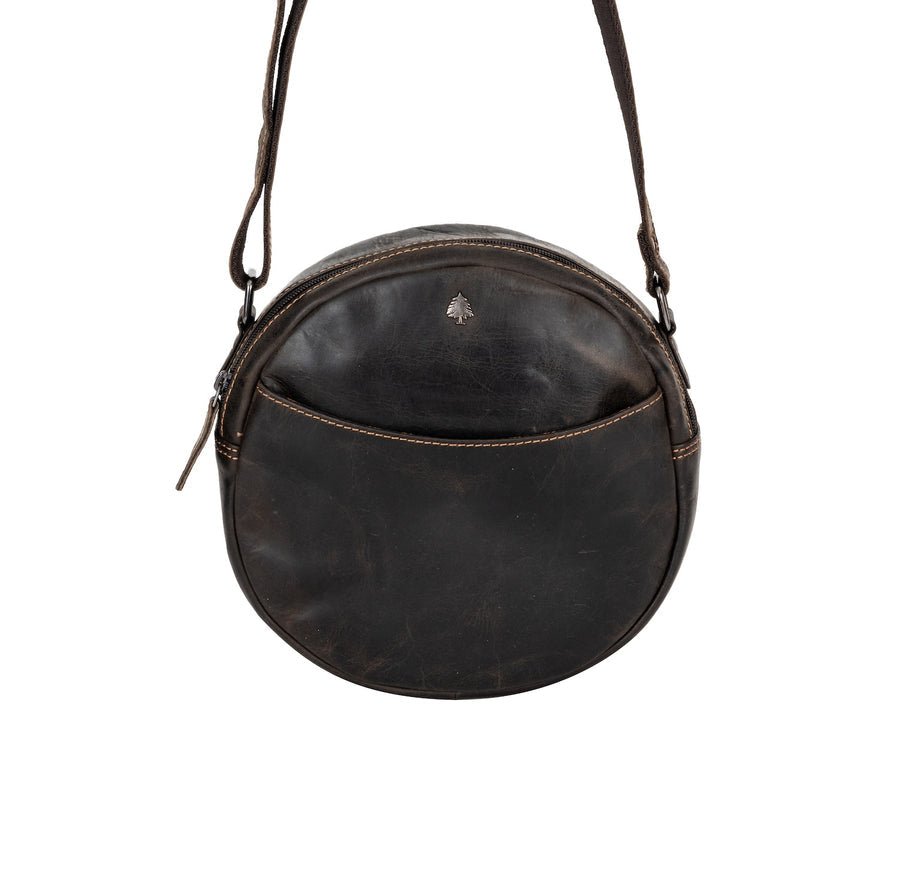LEATHER SHOULDER BAG - SANDY in brown - Blue Sky Fashions & Lingerie