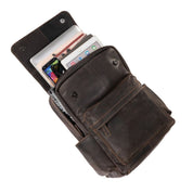 LEATHER VINTAGE BACKPACK SCOTT BROWN - UNISEX - Blue Sky Fashions & Lingerie