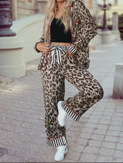 Leopard Pajama set - Blue Sky Fashions & Lingerie