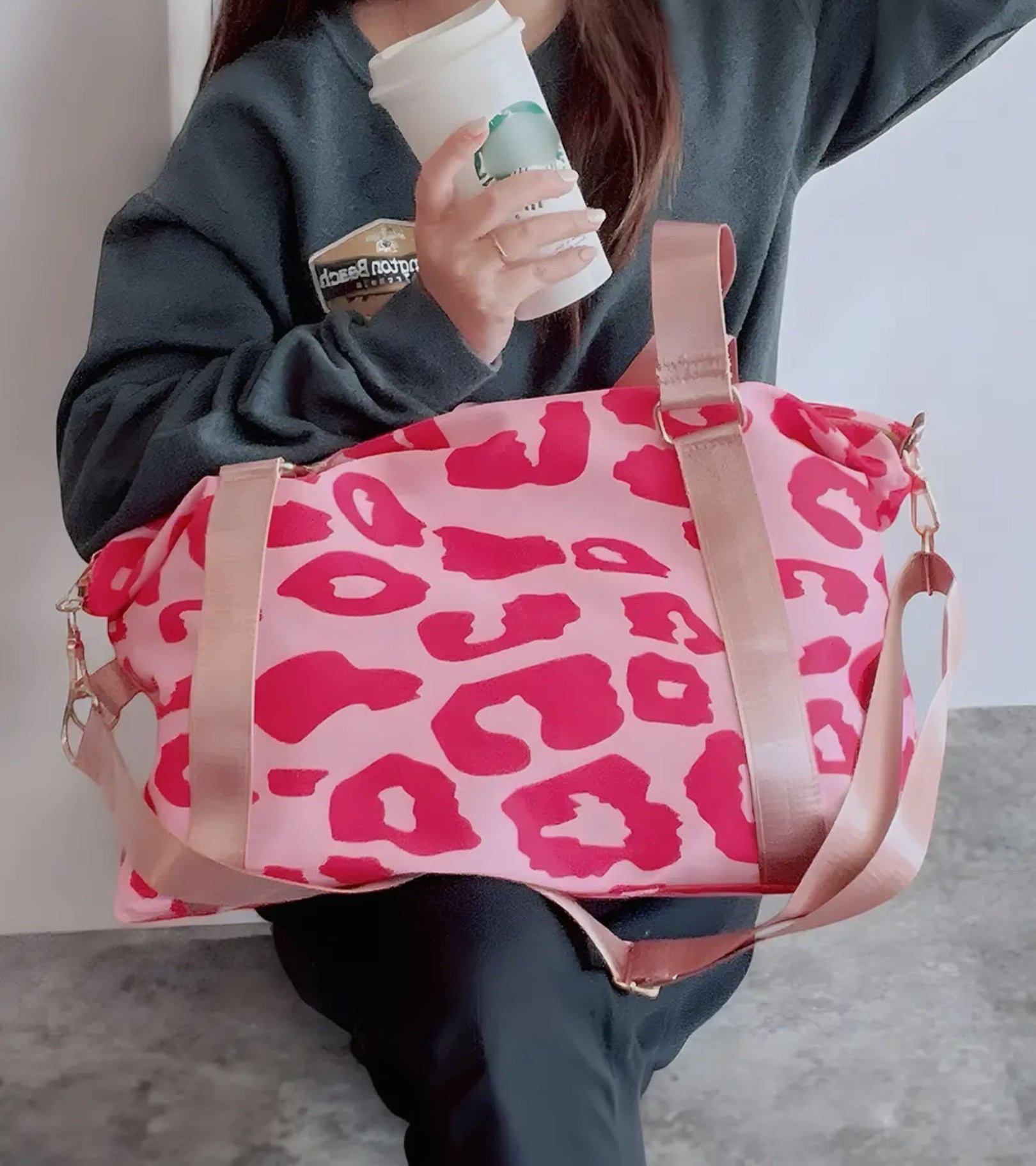 Leopard Print Large Travel Bag - Blue Sky Fashions & Lingerie