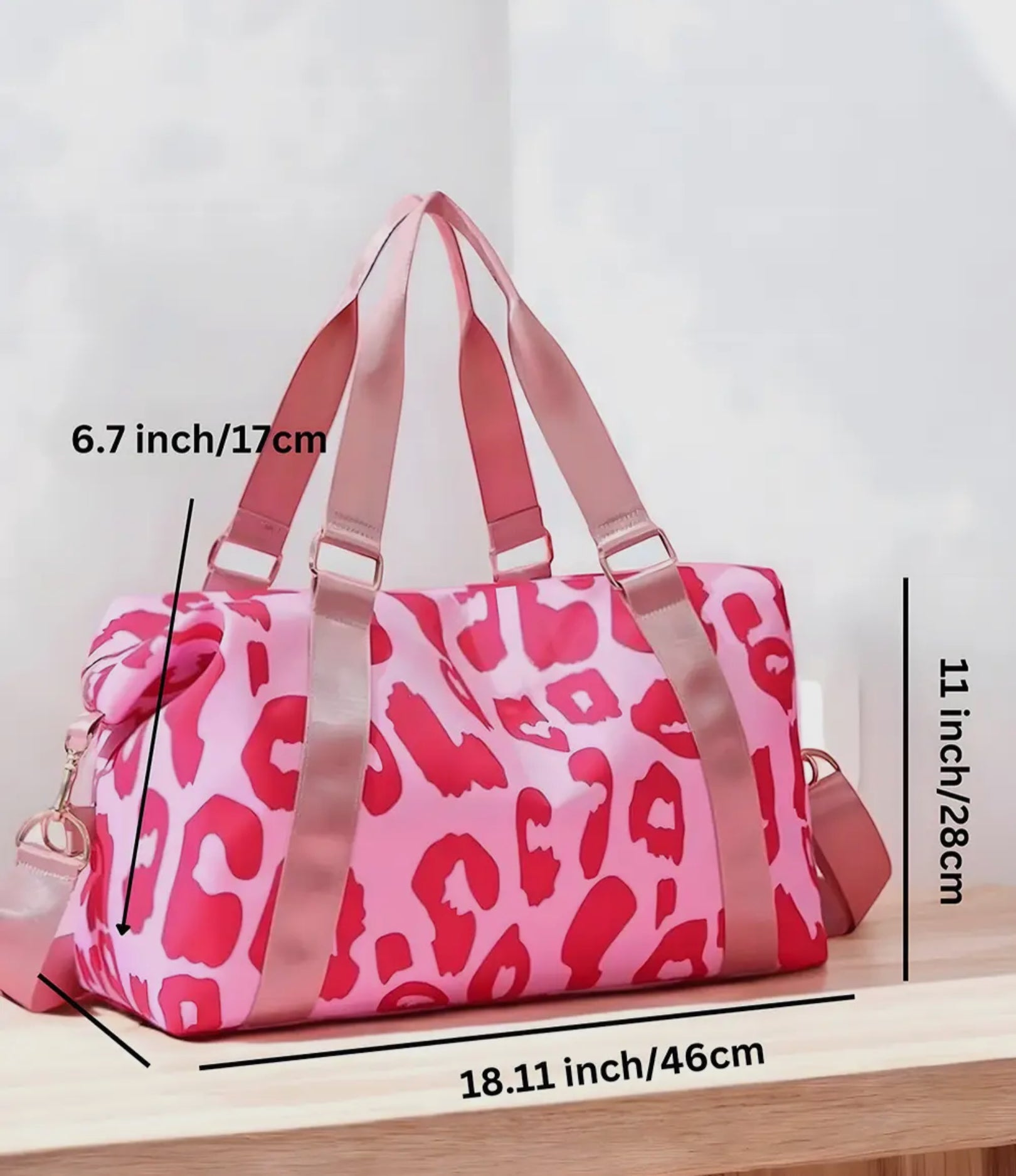 Leopard Print Large Travel Bag - Blue Sky Fashions & Lingerie