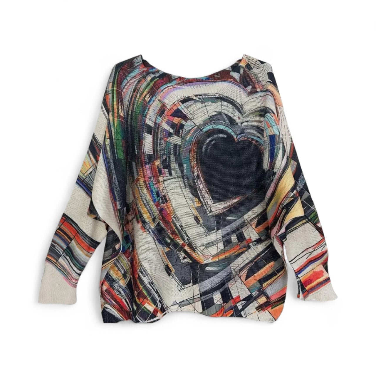 Lightweight sweater - Black Heart - Blue Sky Fashions & Lingerie