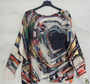 Lightweight sweater - Black Heart - Blue Sky Fashions & Lingerie