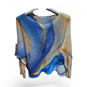 Lightweight sweater - blue marble - Blue Sky Fashions & Lingerie