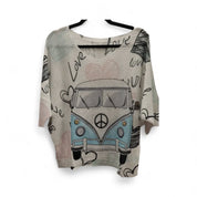 Lightweight sweater - Blue VW - Blue Sky Fashions & Lingerie