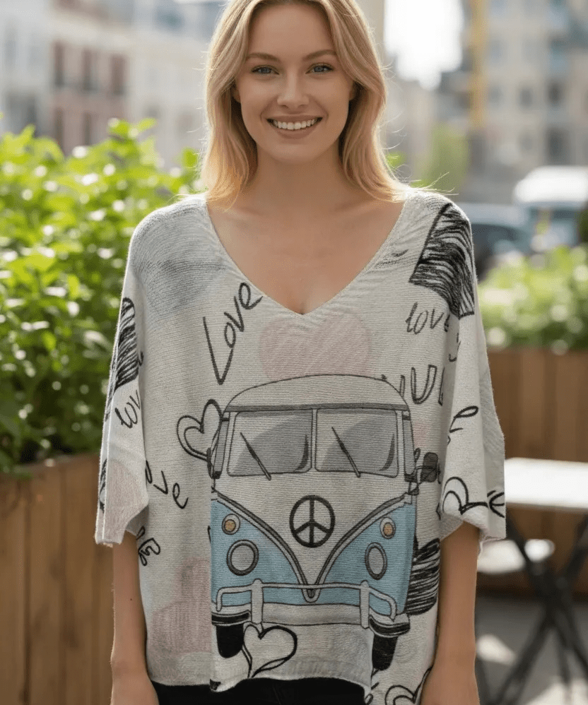 Lightweight sweater - Blue VW - Blue Sky Fashions & Lingerie