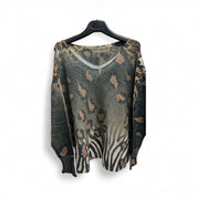 Lightweight sweater - Camo Zebra - Blue Sky Fashions & Lingerie