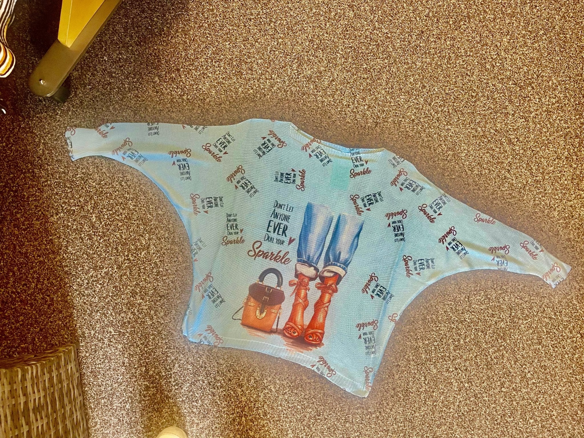 Lightweight sweater - fashion addict (blue) - Blue Sky Fashions & Lingerie