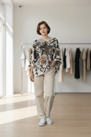 Lightweight sweater - Leopard Star - Blue Sky Fashions & Lingerie