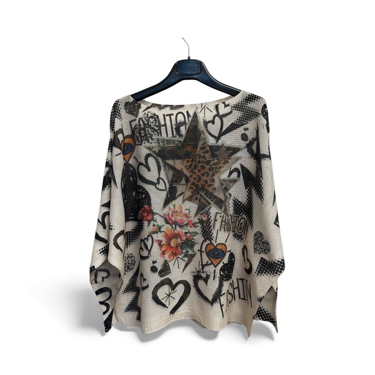 Lightweight sweater - Leopard Star - Blue Sky Fashions & Lingerie