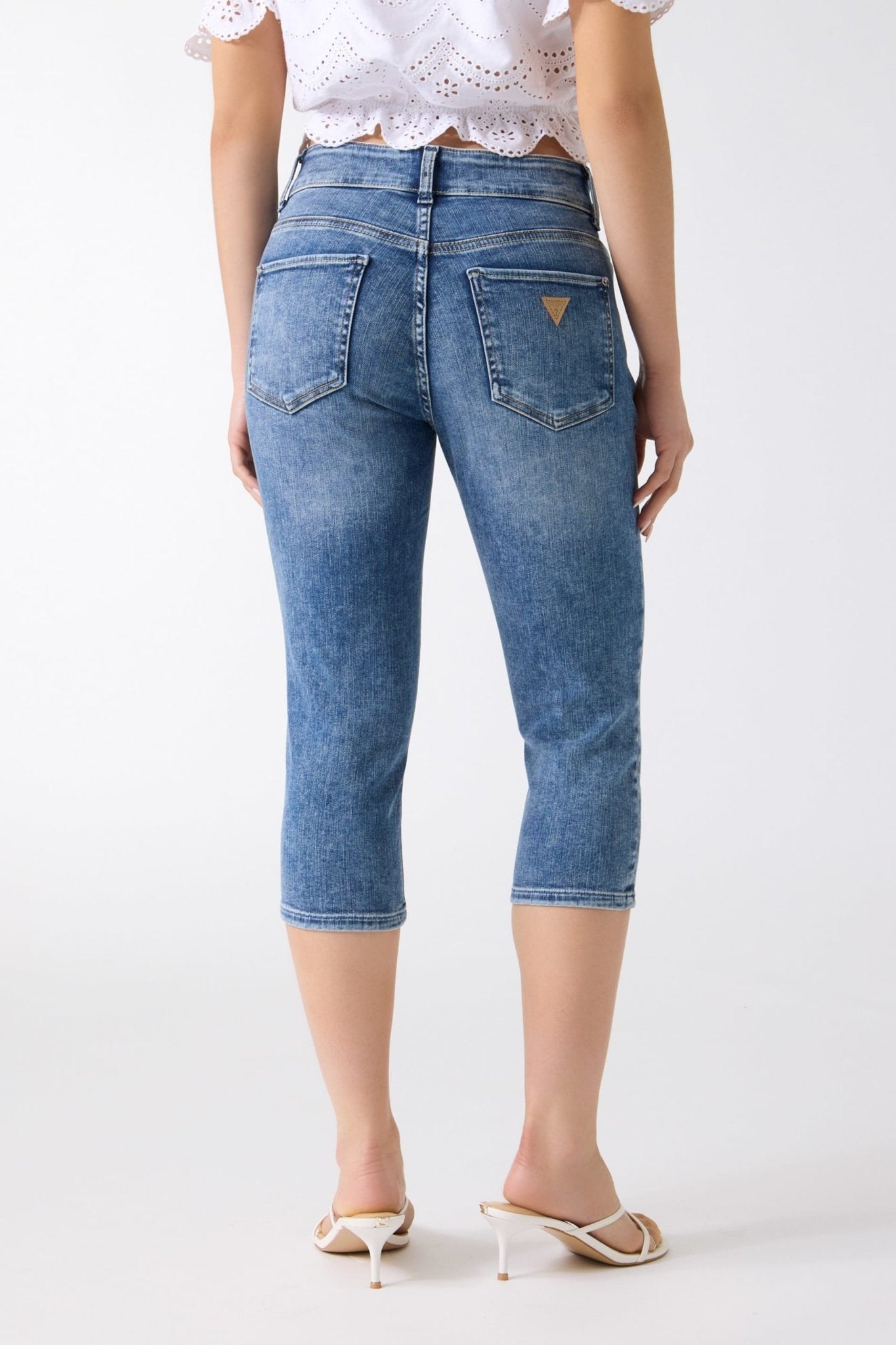 Lily Denim Capri Pant by Guess - Driftwood Blue - Blue Sky Fashions & Lingerie
