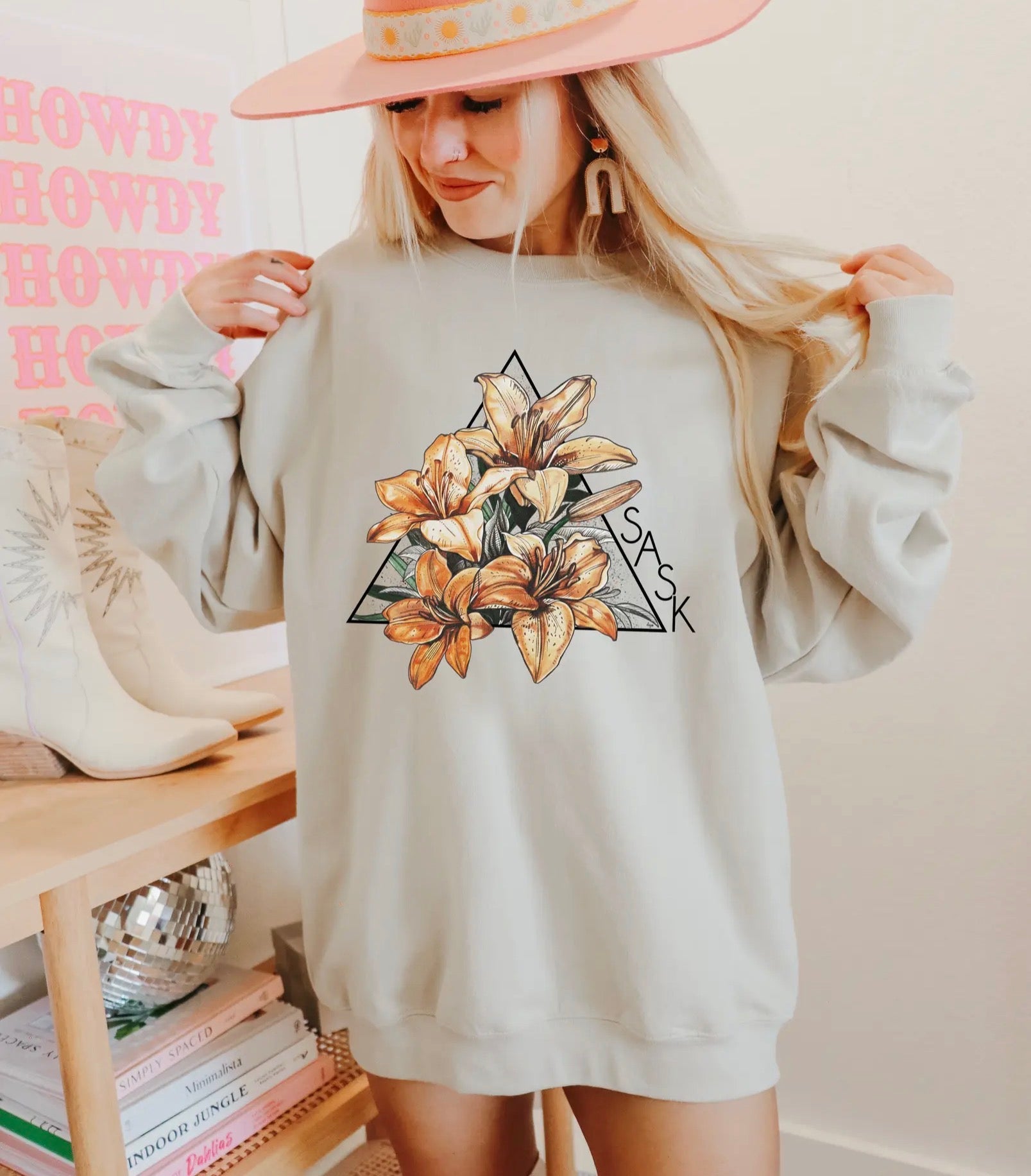 Lily Triangle Unisex Crewneck Sweatshirt | Sask Clothing - Blue Sky Fashions & Lingerie