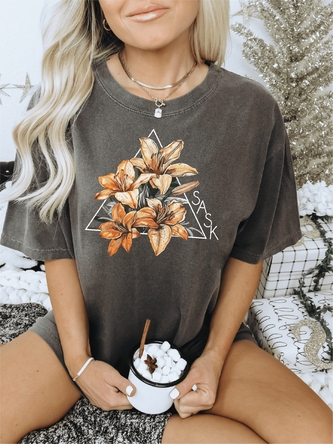 Lily Triangle Unisex T-shirt | Prairie Clothing - Blue Sky Fashions & Lingerie
