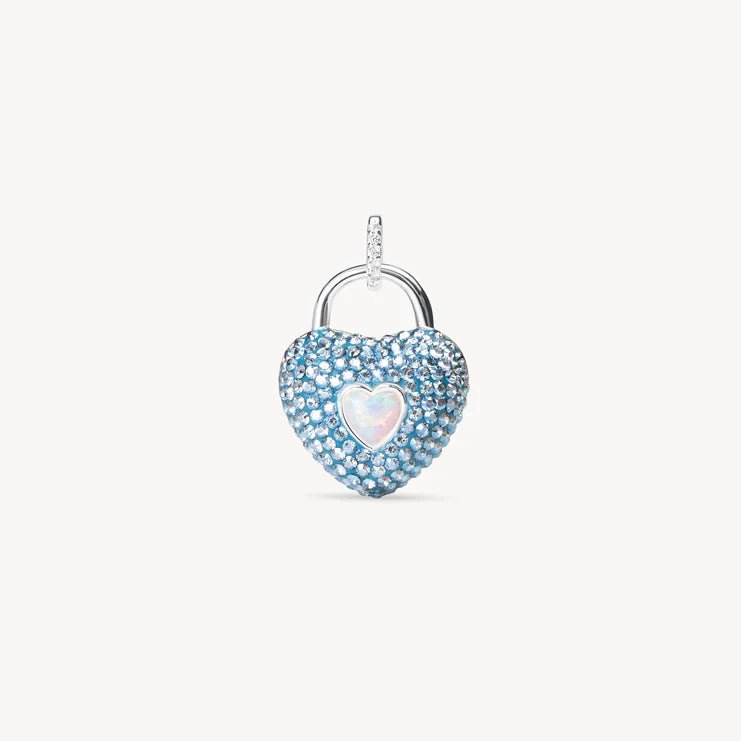 Limited Edition Sparkle Heart Pendant Charm - Blue Sky Fashions & Lingerie