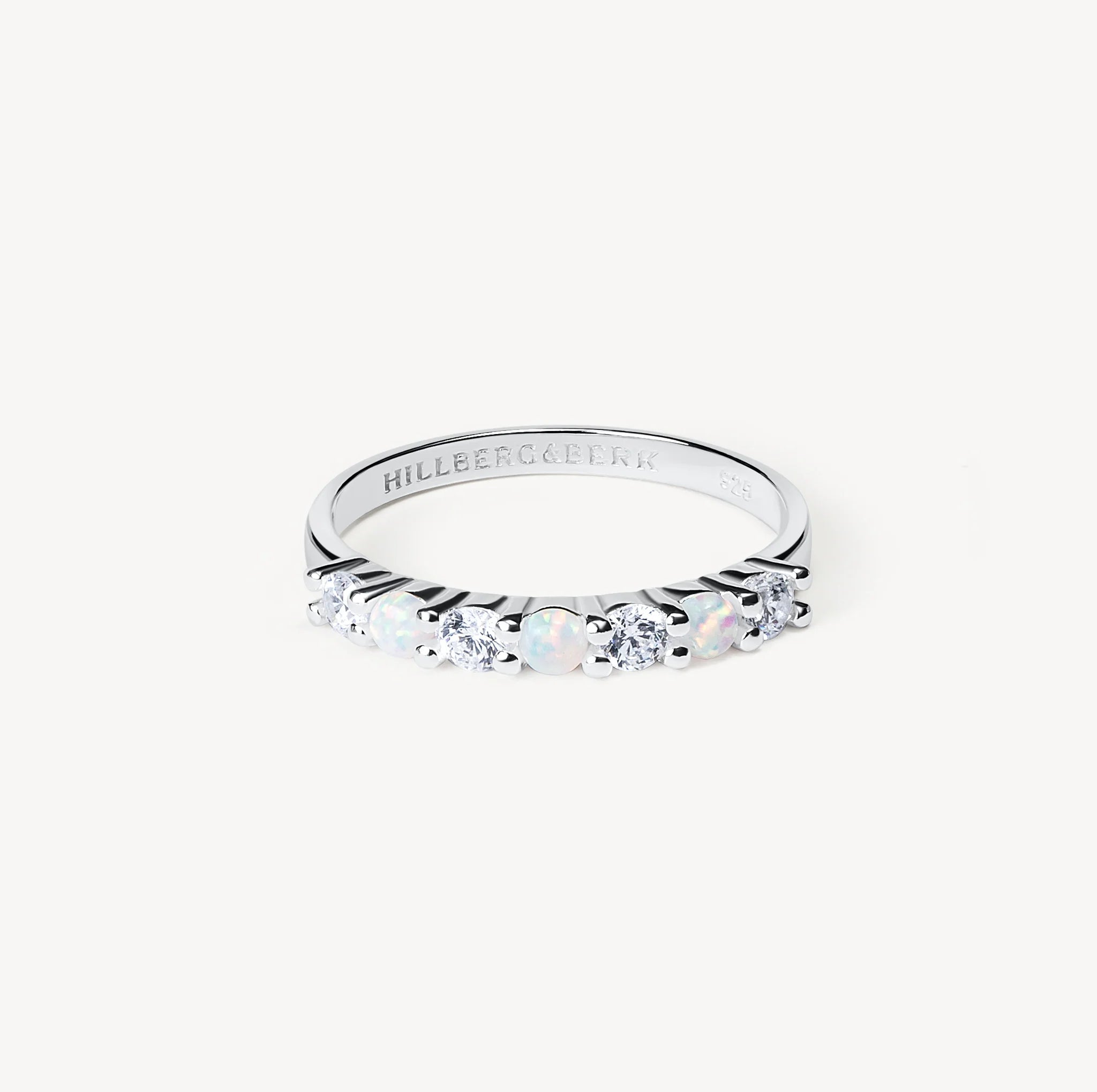 Lineup Opal Stacking Ring - Silver - Blue Sky Fashions & Lingerie