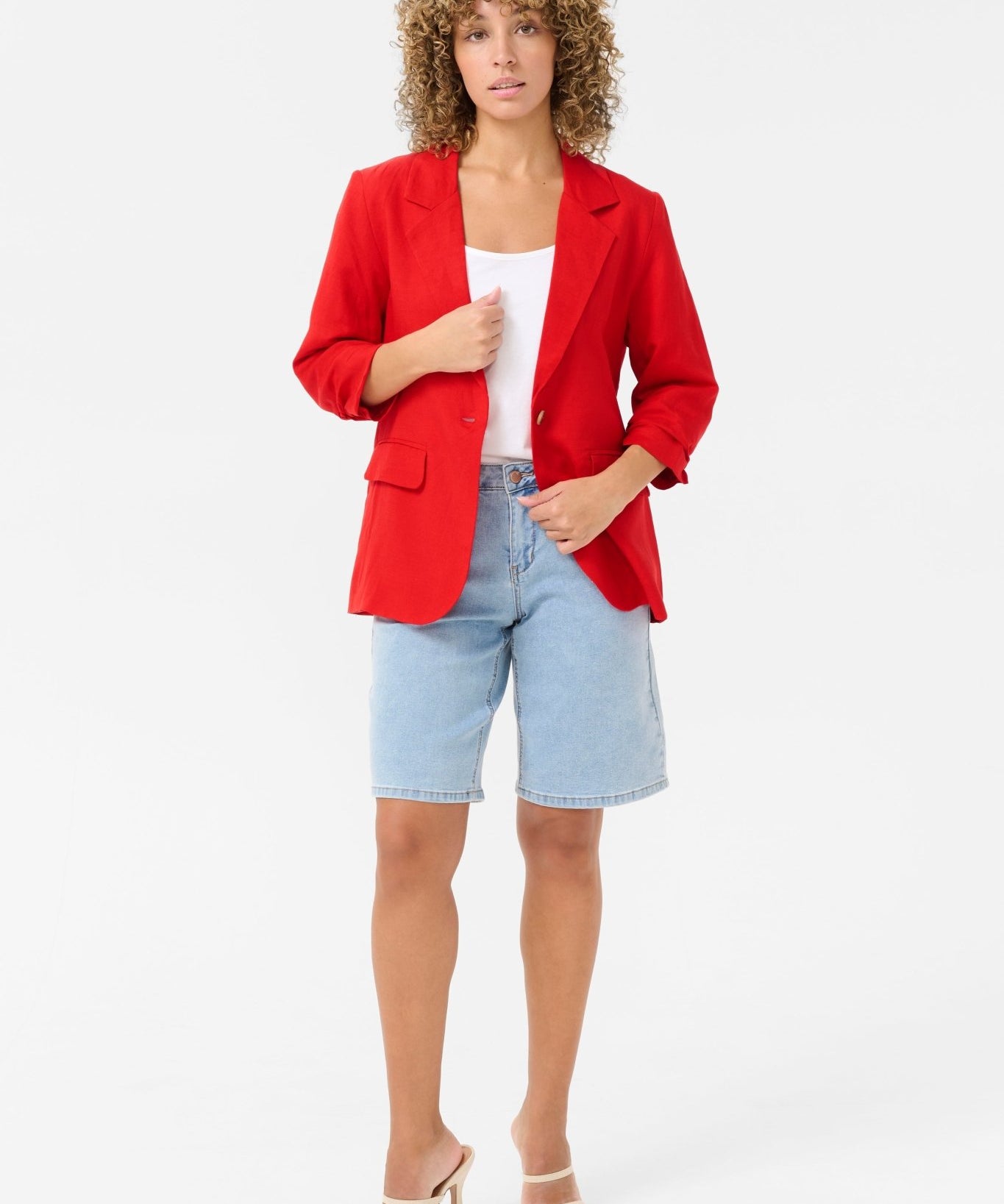 Linna Blazer in red - Blue Sky Fashions & Lingerie