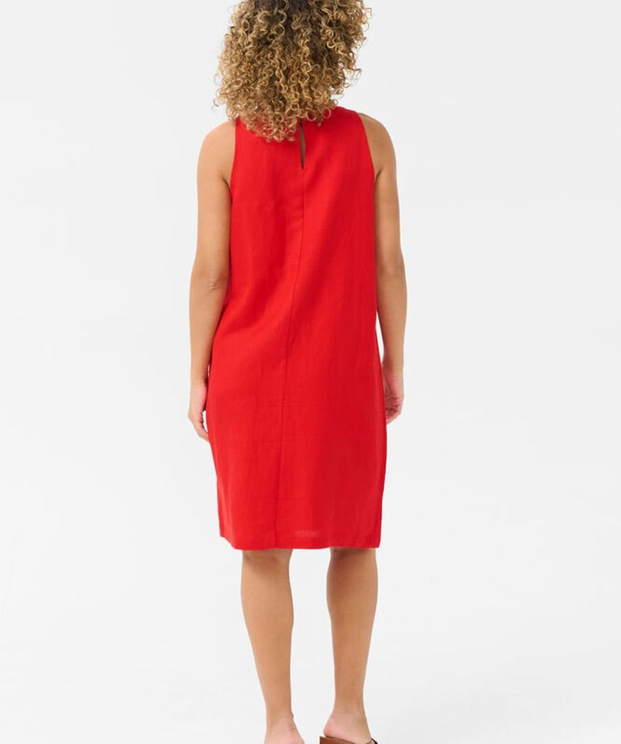 Linna Dress by Cream - flame scarlet red - Blue Sky Fashions & Lingerie