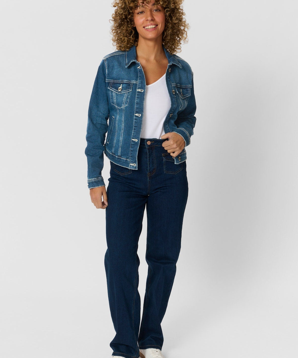 Lisa Denim jacket - Rich Blue - Blue Sky Fashions & Lingerie