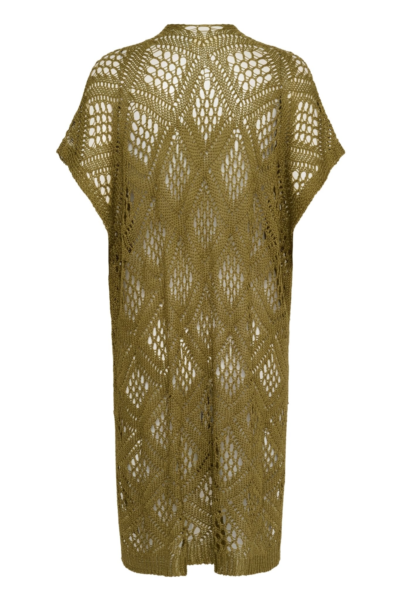 Long knit vest by Cream - military green - Blue Sky Fashions & Lingerie