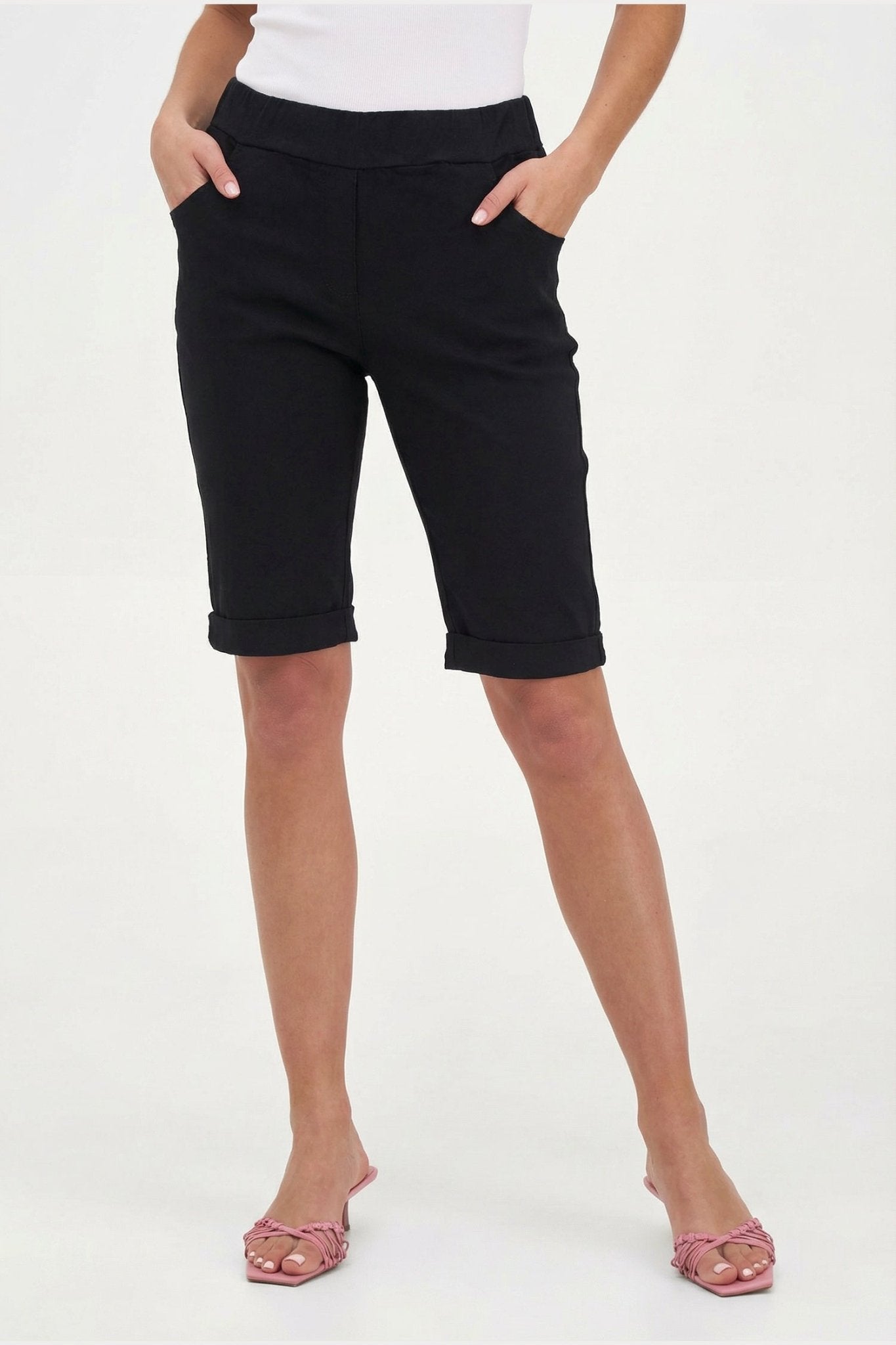 Long Shorts - Black - Blue Sky Fashions & Lingerie