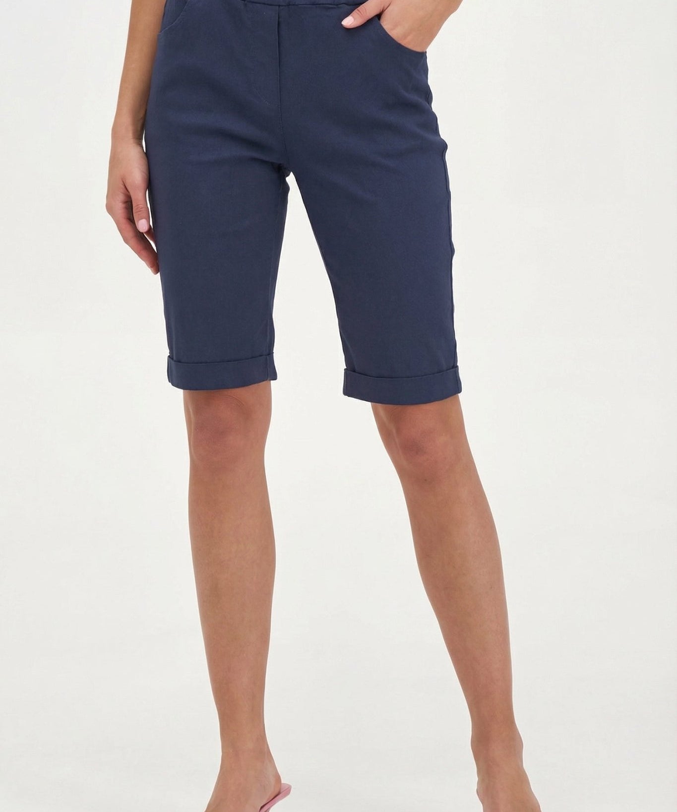 Long Shorts - Navy - Blue Sky Fashions & Lingerie