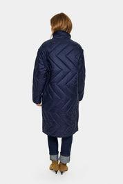 Lucinda lightweight long quilted jacket - Blue Sky Fashions & Lingerie