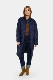 Lucinda lightweight long quilted jacket - Blue Sky Fashions & Lingerie