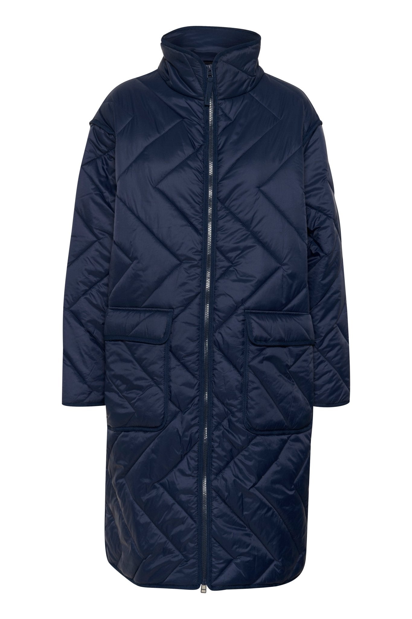 Lucinda lightweight long quilted jacket - Blue Sky Fashions & Lingerie