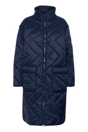 Lucinda lightweight long quilted jacket - Blue Sky Fashions & Lingerie