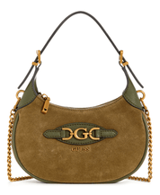 Malva suede leather mini hobo by Guess - olive - Blue Sky Fashions & Lingerie