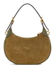 Malva suede leather mini hobo by Guess - olive - Blue Sky Fashions & Lingerie