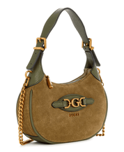 Malva suede leather mini hobo by Guess - olive - Blue Sky Fashions & Lingerie