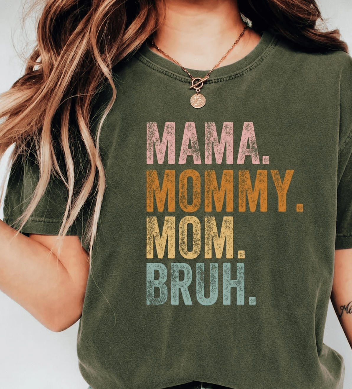 Mama T-Shirt - Army Green - Blue Sky Fashions & Lingerie