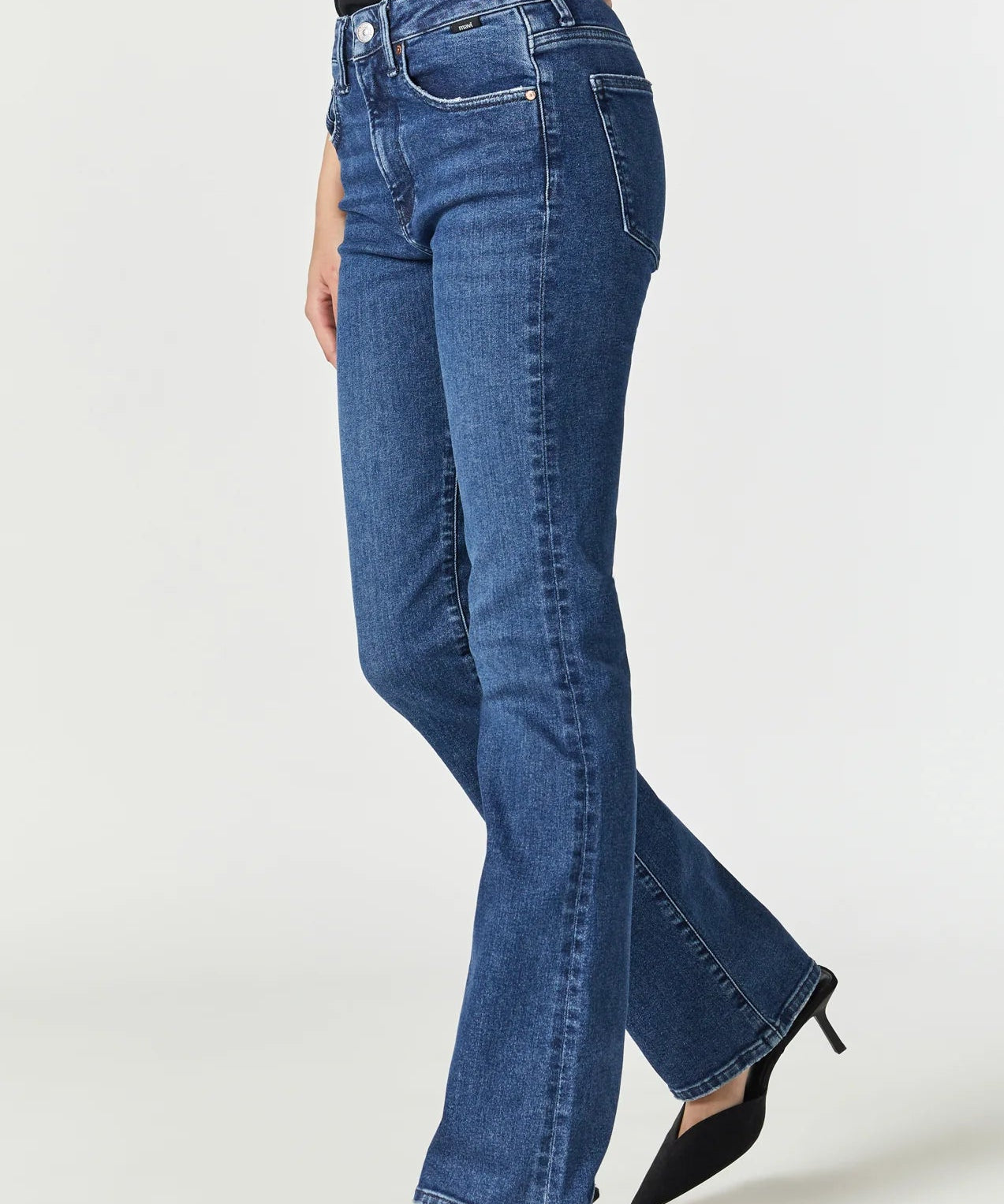 Maria Flare jeans - Mid Flex Blue - Blue Sky Fashions & Lingerie